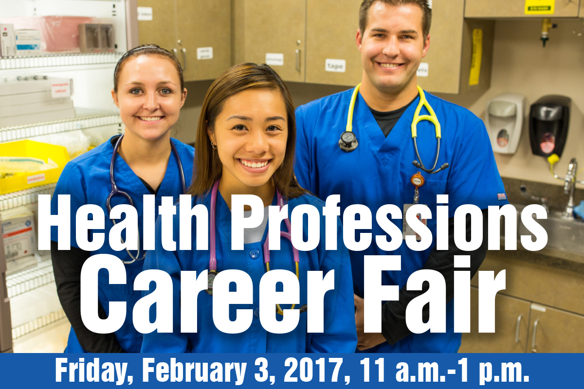 careerfairimage Casper College’s Health Professions Career Fair will be held on Friday, Feb. 3 from 11 a.m. to 1 p.m. in the T-Bird Nest.
