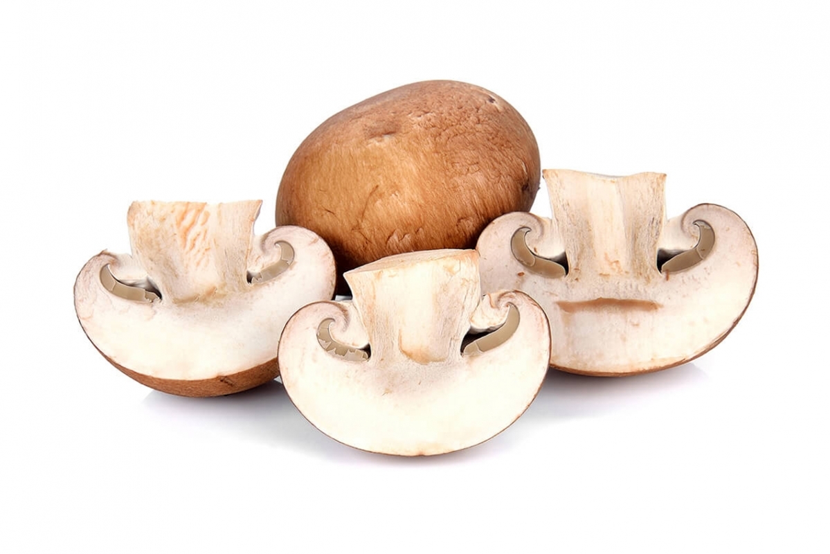 Photo of sliced mushrooms.