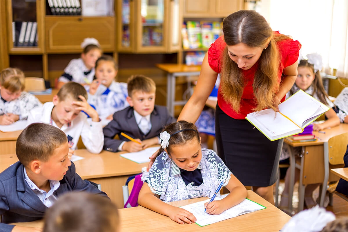 image of children in a classroom.