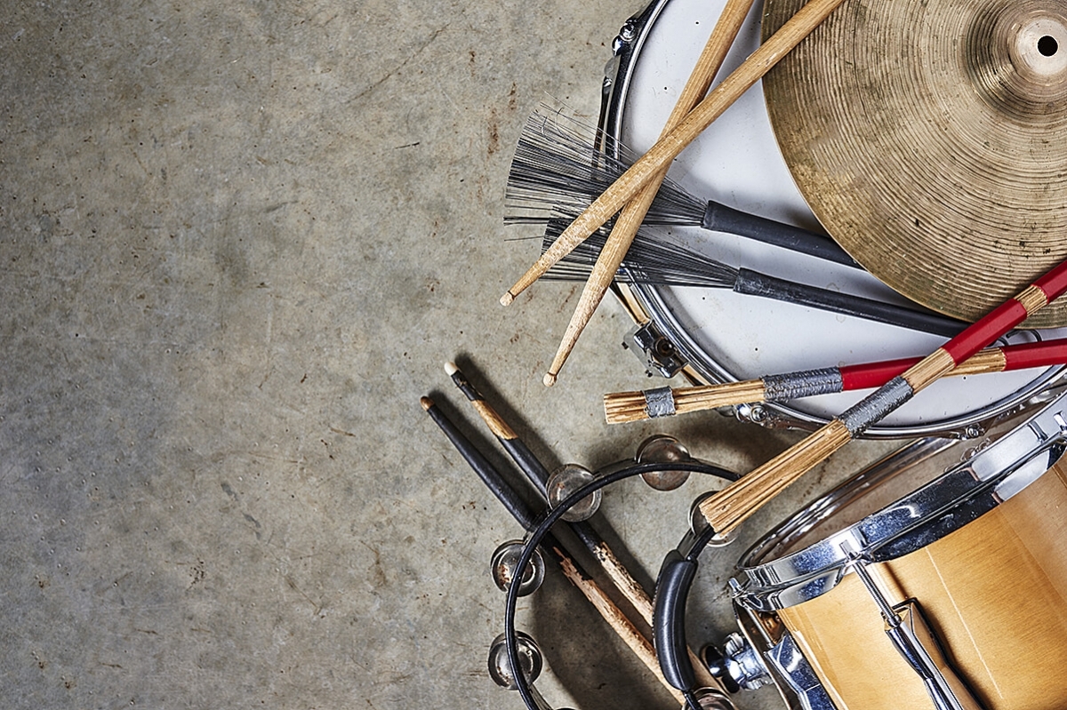 Photo of percussion instruments.