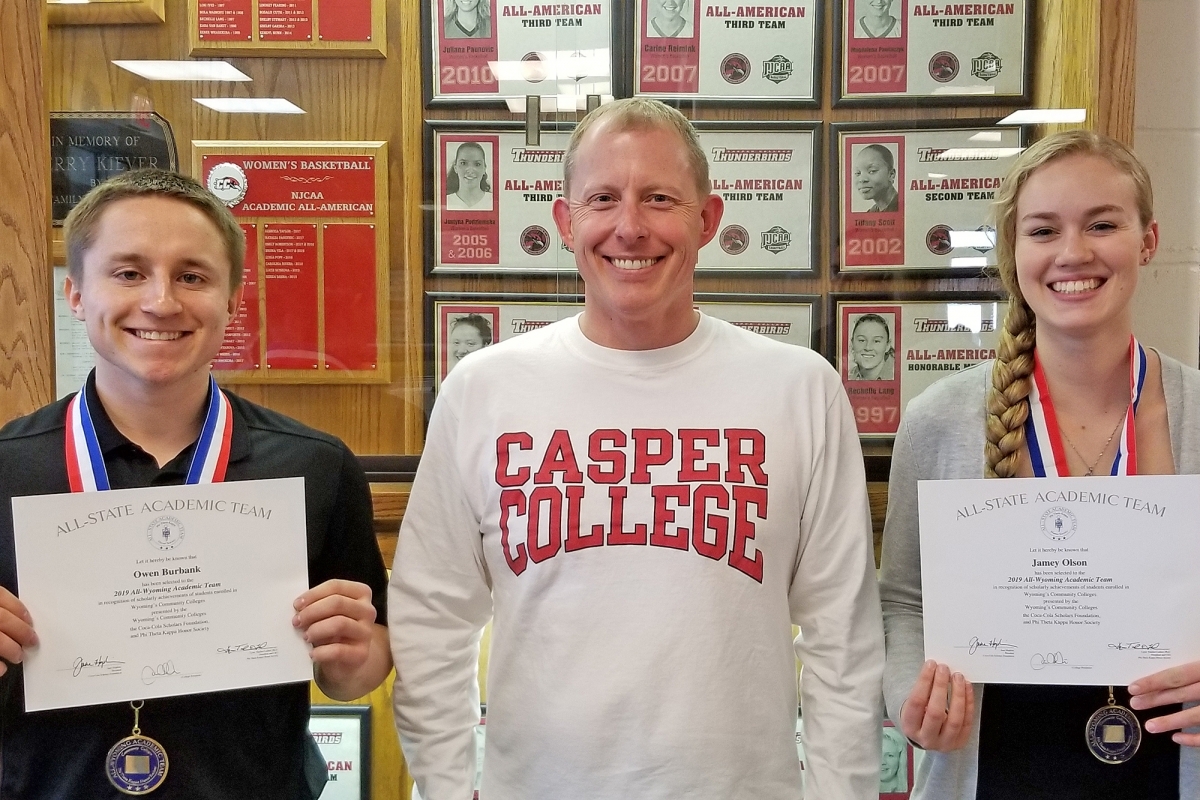 Photo of Casper College PTK Academic Team Nominees.