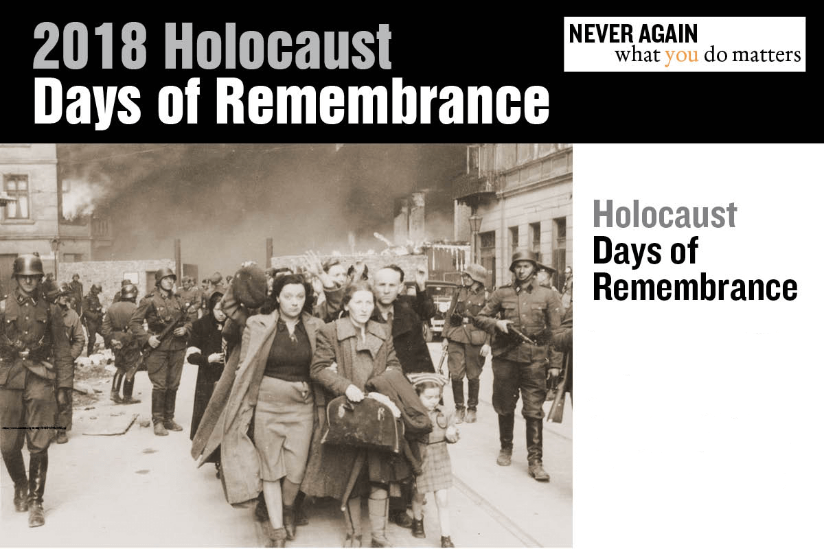 The Casper College 2018 Holocaust “Days of Remembrance” commemoration ceremony will be held on Thursday, April 12 at noon.