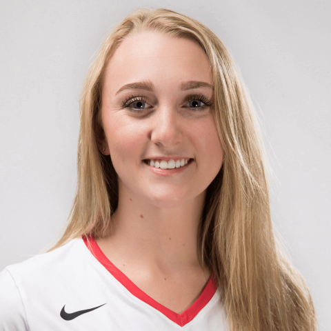 Casper College volleyball team member Annie Deininger.