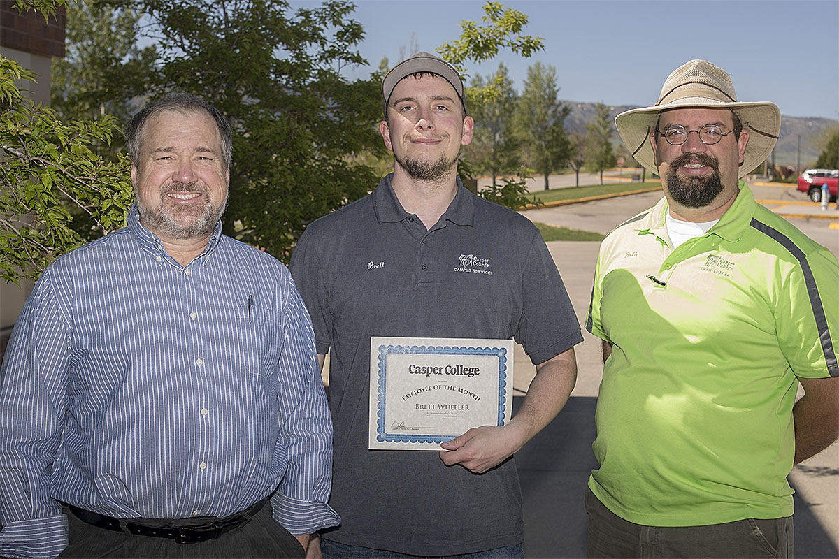 Photo of Casper College Employee of the Month Brett Wheeler.