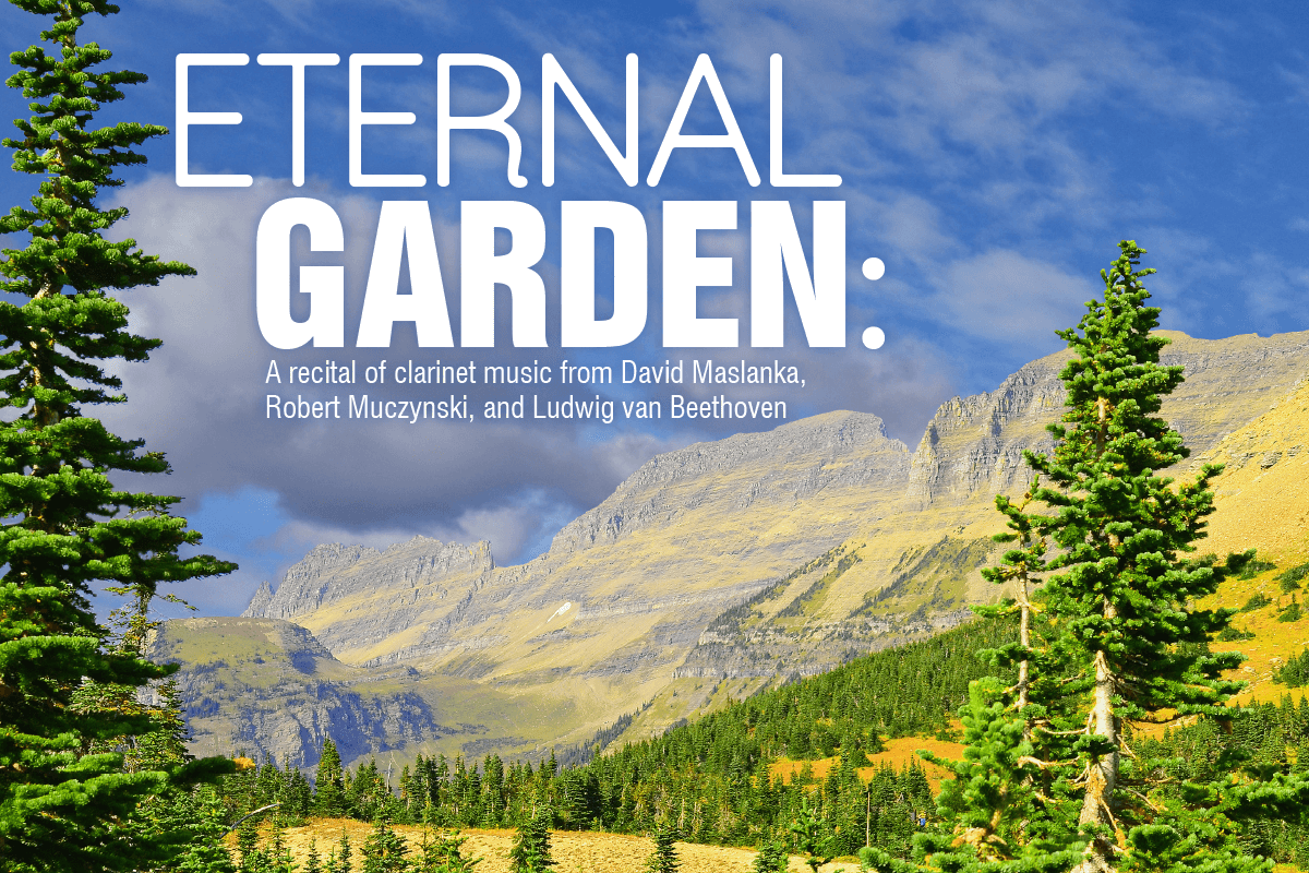 eternalgardenimage The faculty recital, “Eternal Garden: An Evening of Music for Clarinet, Piano, and Violoncello” will take place on Tuesday, Sept. 12 at 7 p.m. in the Wheeler Concert Hall.