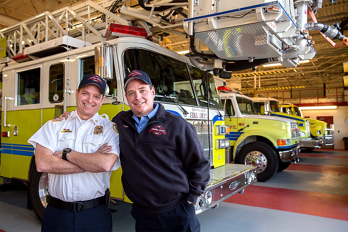 foxbrothers Firefighting brothers Ryan and J.R. Fox graduated from the Casper College Fire Science program.