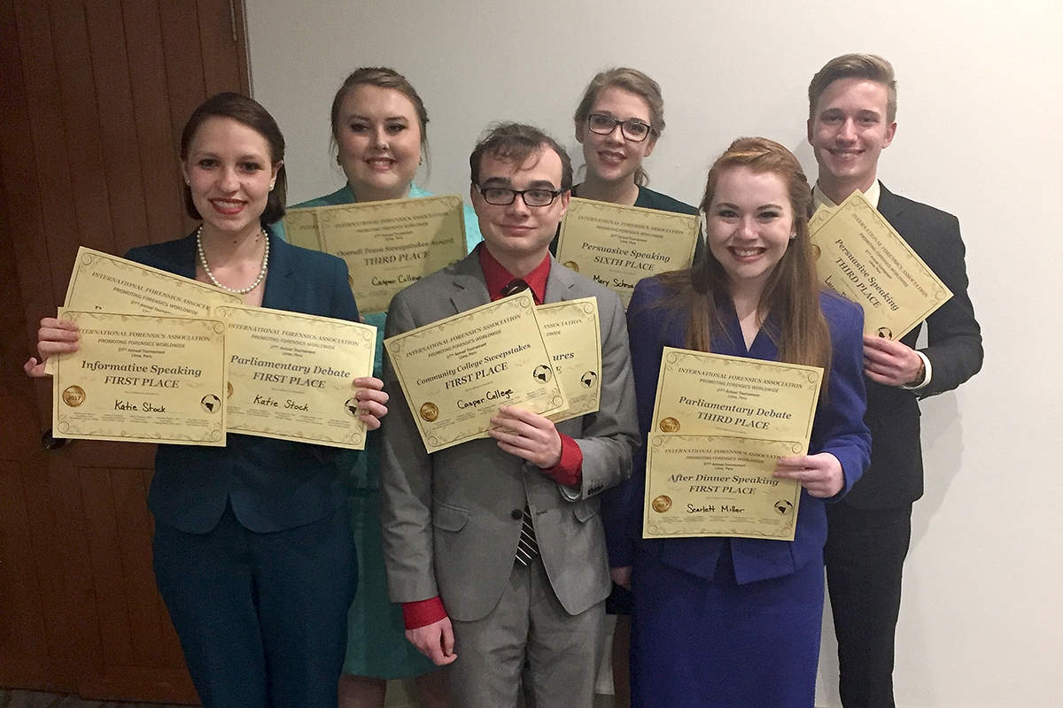 The Casper College Forensics team.