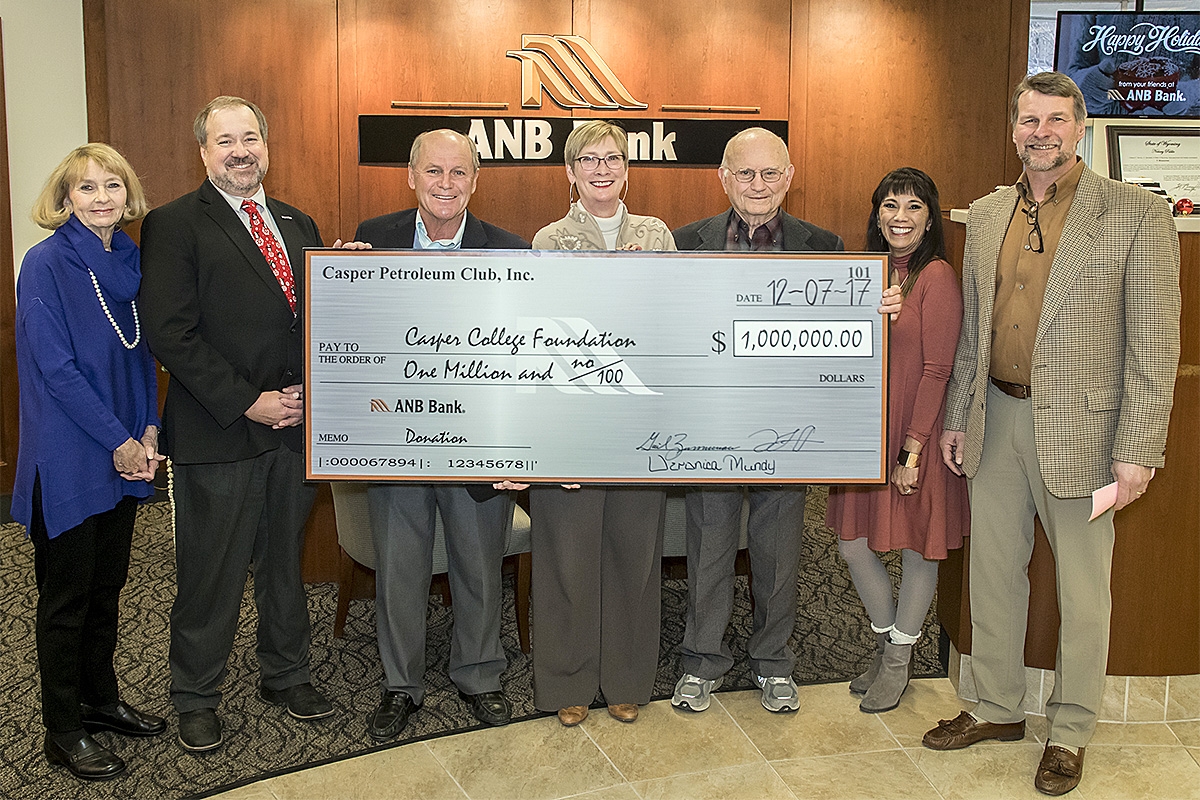 The Casper College Foundation receives $1 million from Casper Petroleum Club