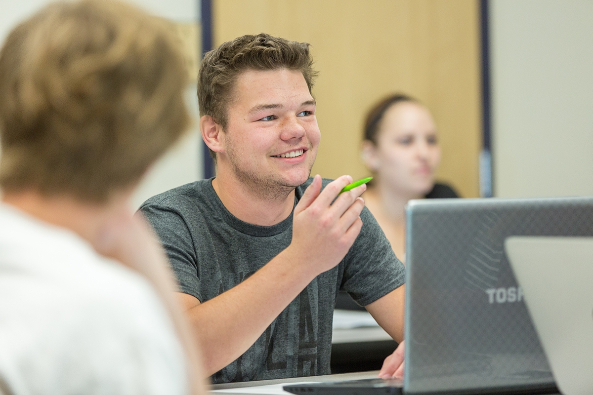 student laptop classroom