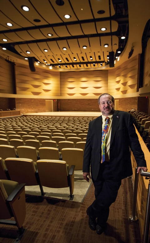 Darren Divine in music building