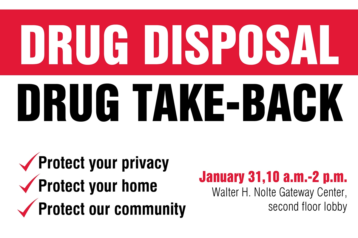 All Natrona County are invited to participate in a free drug take back safe disposal event on Tuesday, Jan. 31, from 10 a.m. to 2 p.m.