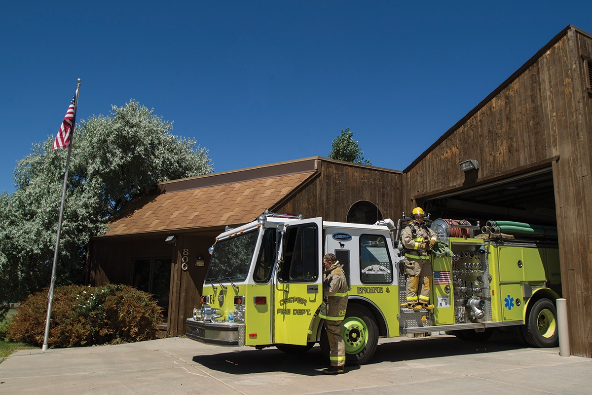 Photo of fire station for fire science students at Casper College