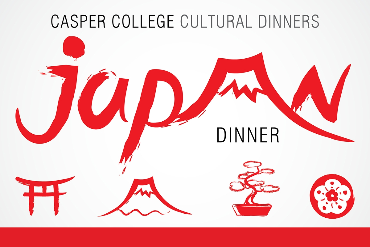 Japanese dishes will be served at the third cultural dinner scheduled for the 2016-2017 school year at Casper College on Thursday, Feb. 16 from 5-6:30 p.m. in Tobin Dining Hall.