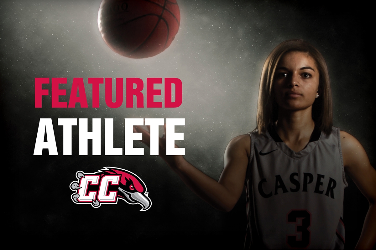 Kayla Evans came from Cheyenne, Wyoming, to play basketball at Casper College.