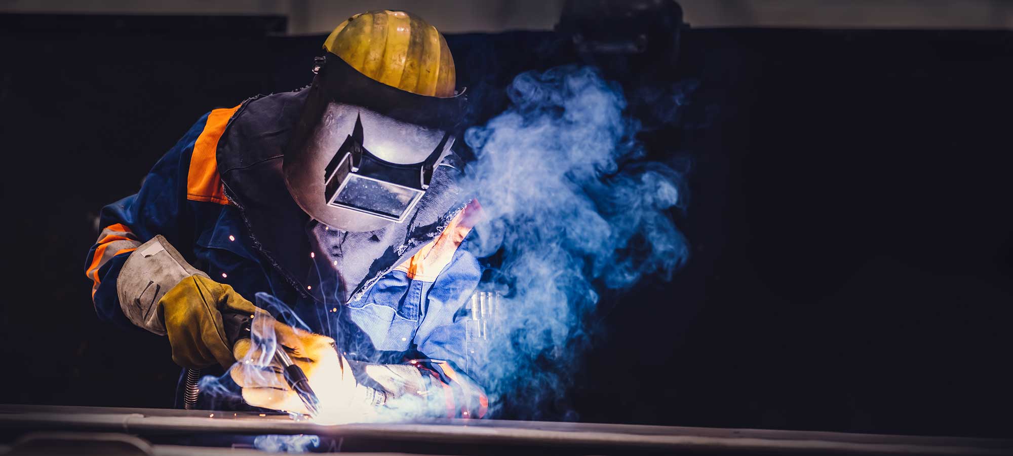 welding-program welding student working