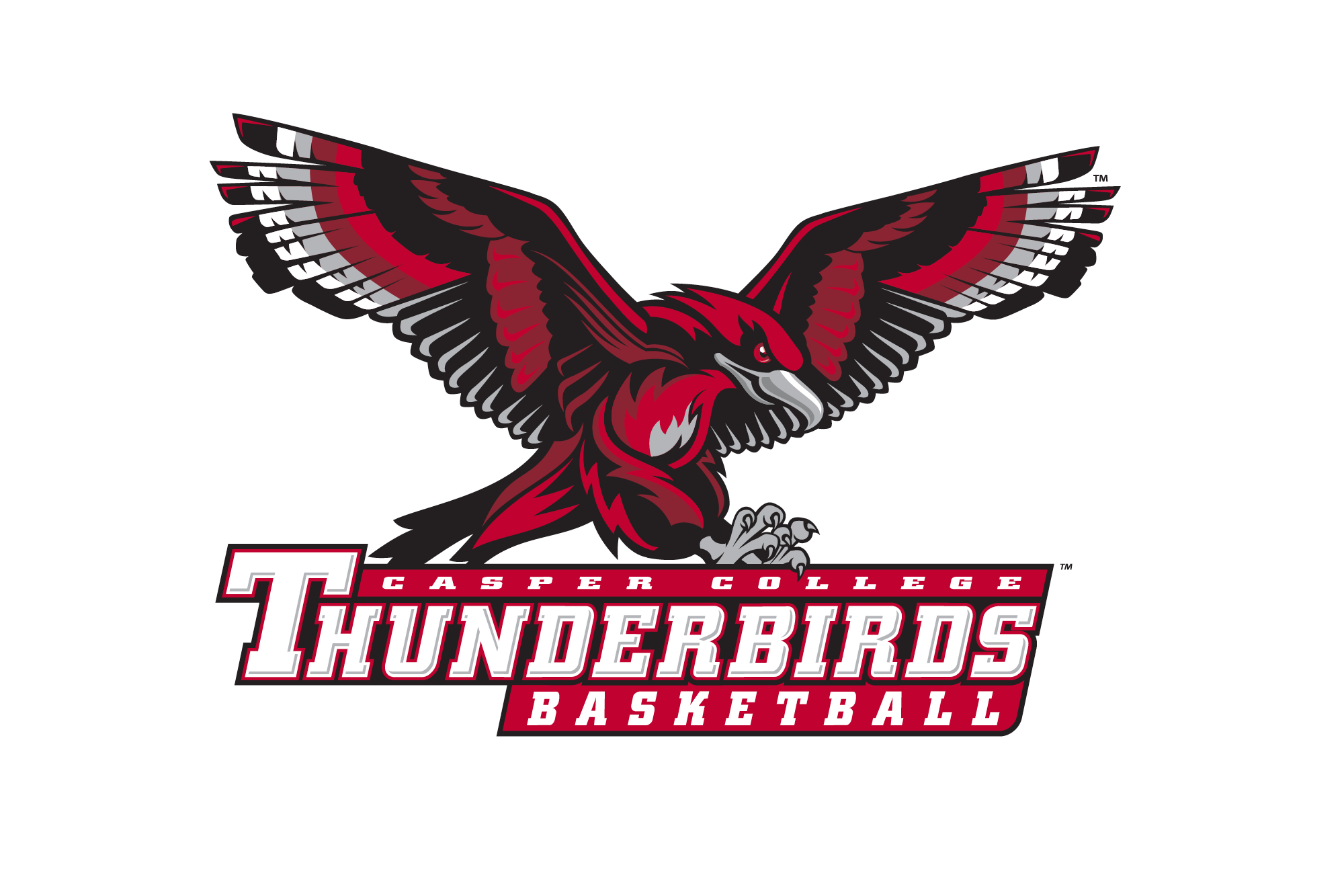 Casper College Thunderbird Basketball logo