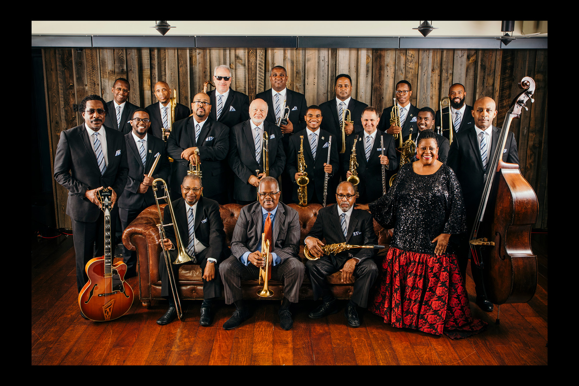 JazzFestivalImage–0120 Photograph of The Count Basie Orchestra.