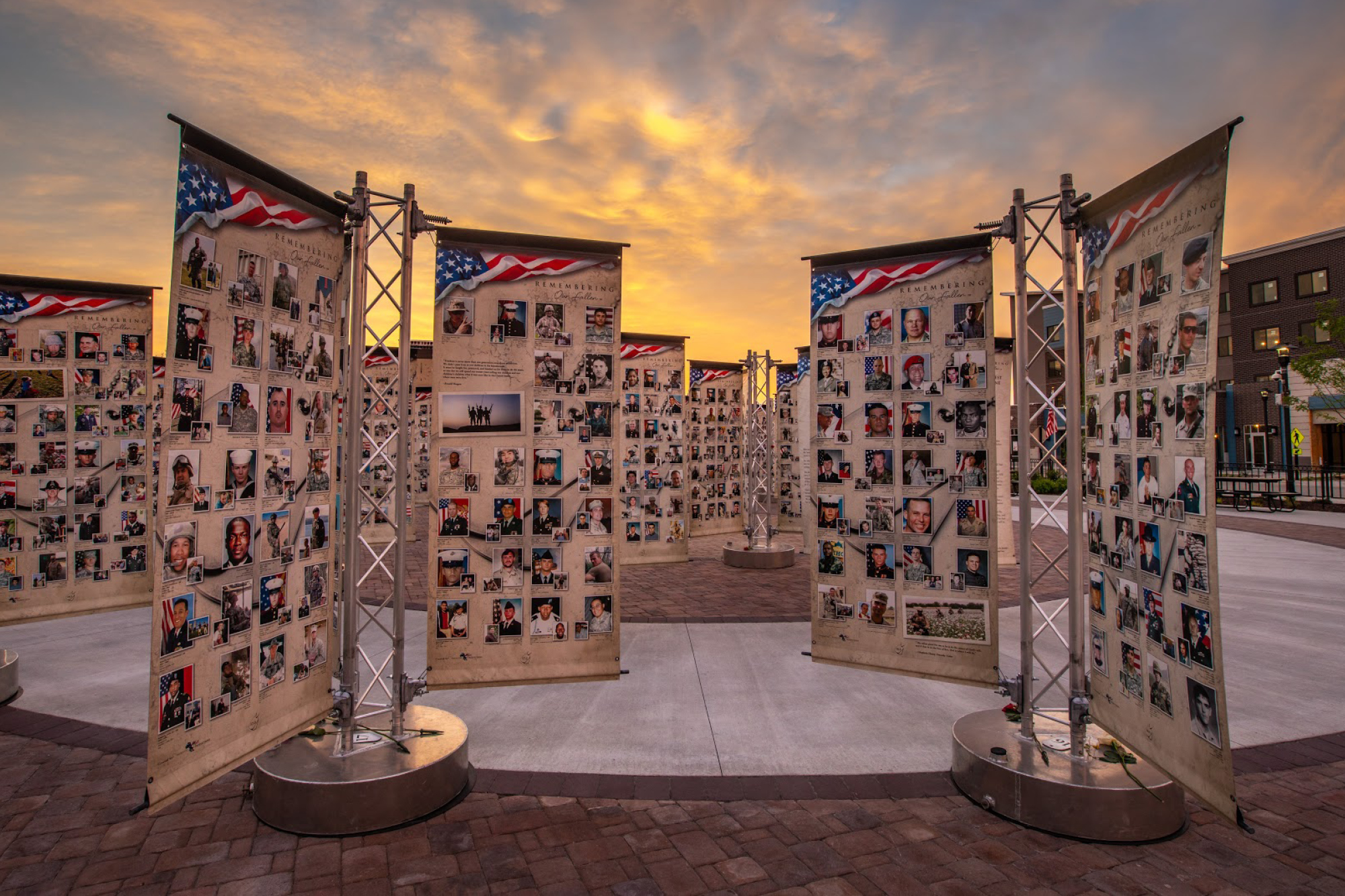 Photo of the "National Remembering Our Fallen Memorial."