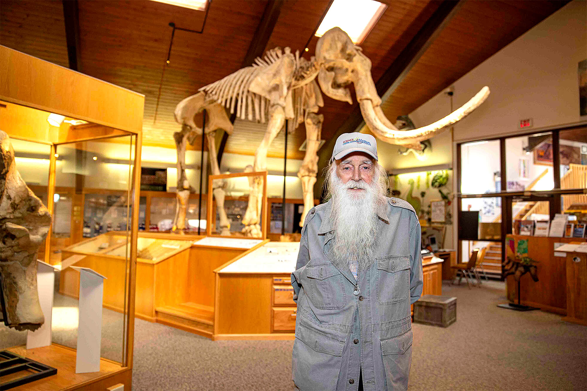 Photo of Dana Van Burgh in the Tate Geological Museum.