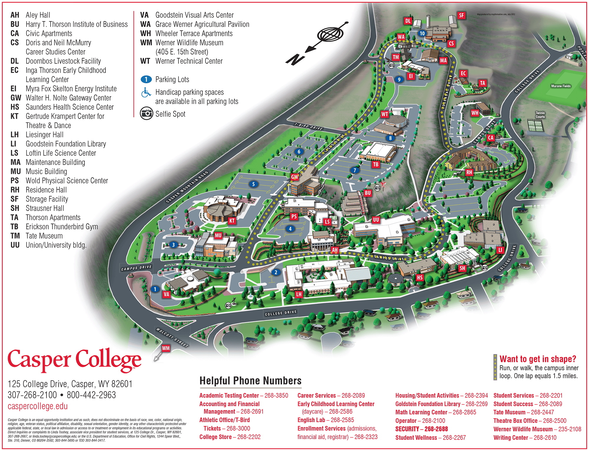 graphic design of campus map