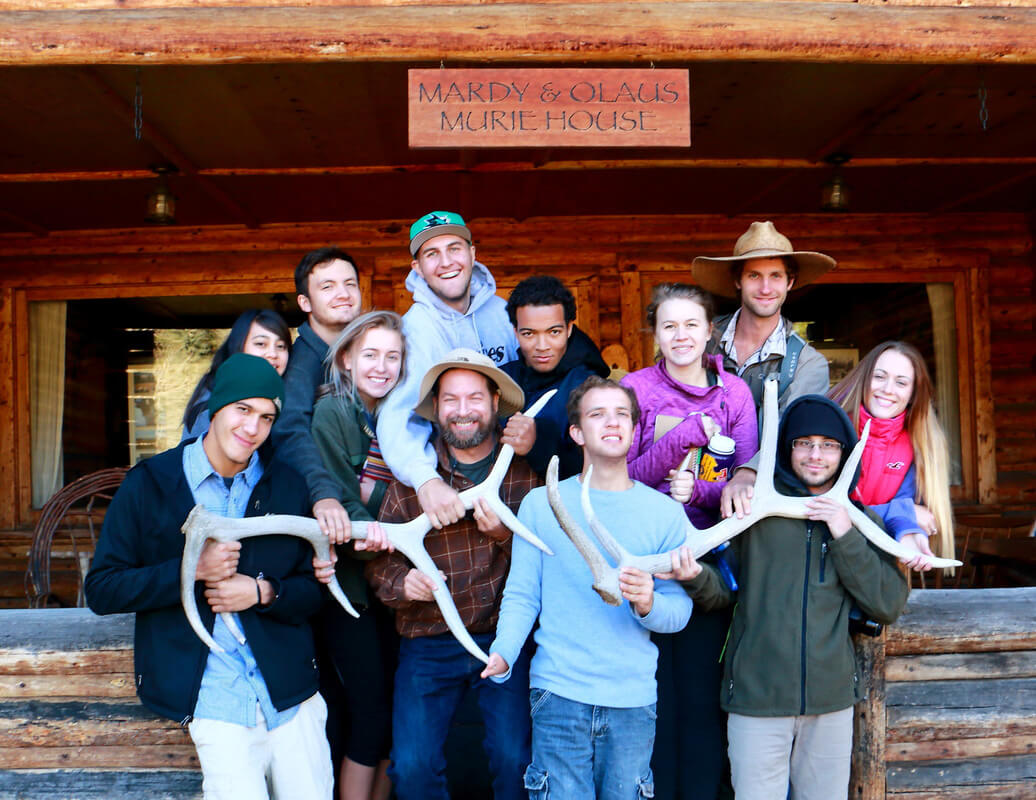 A group of students posing