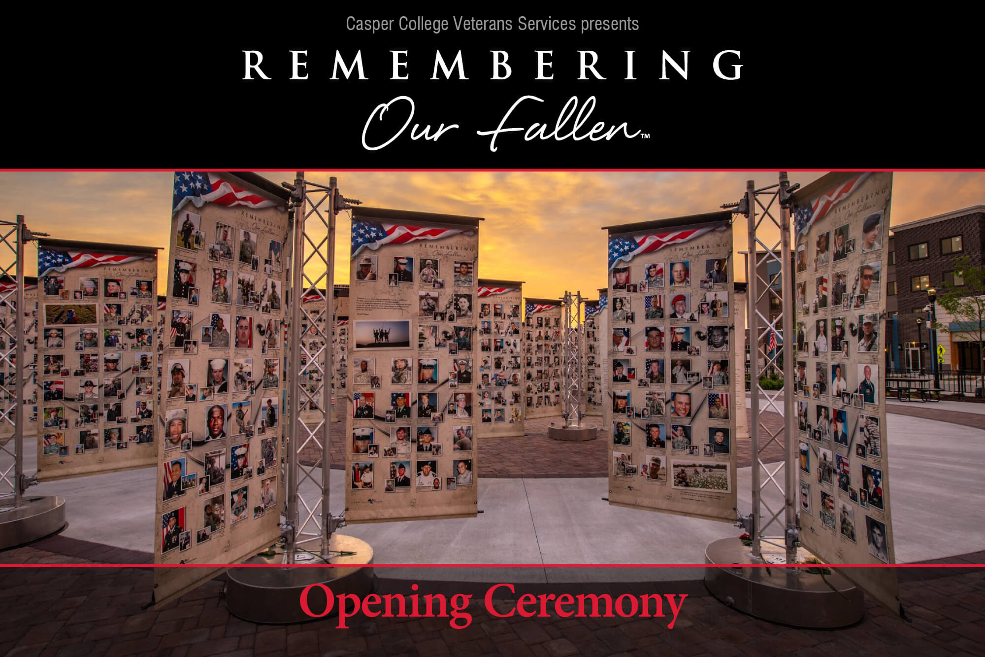 Image for the opening ceremony for the "National Remember Our Fallen Memorial."
