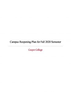 Campus Reopening Plan for Fall 2020 Semester Updated 8 21 2020 pdf