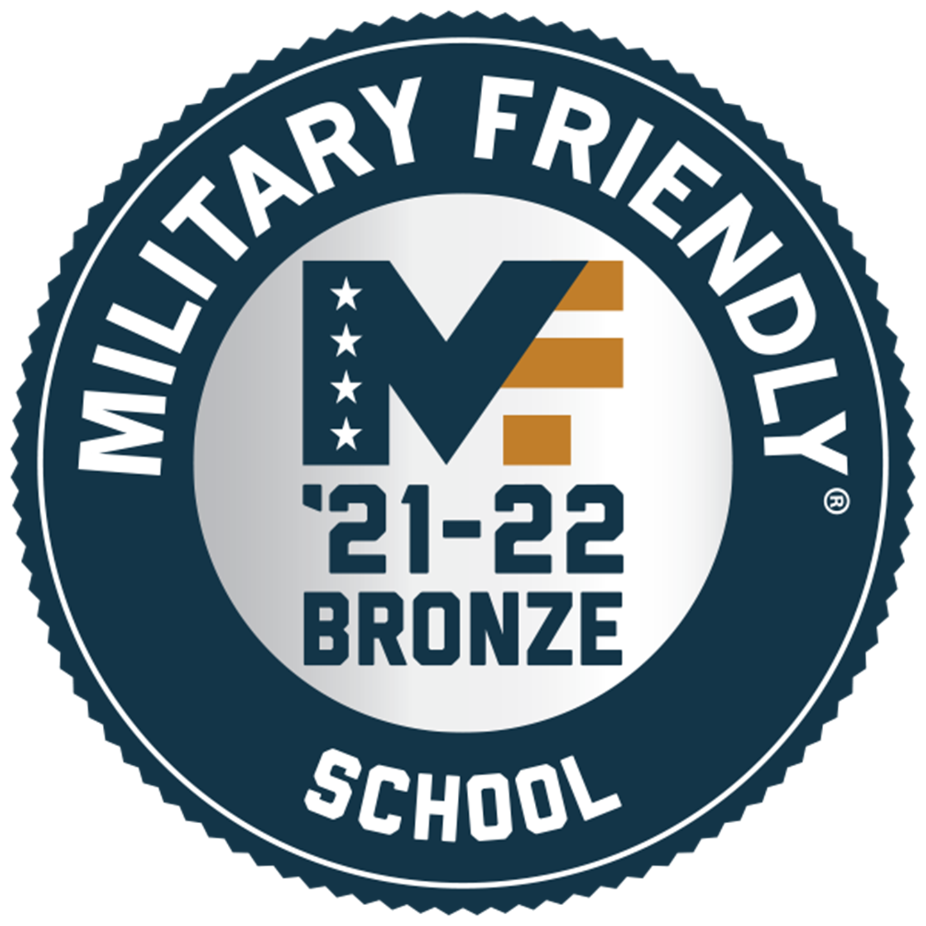 Military Friendly School Bronze logo.