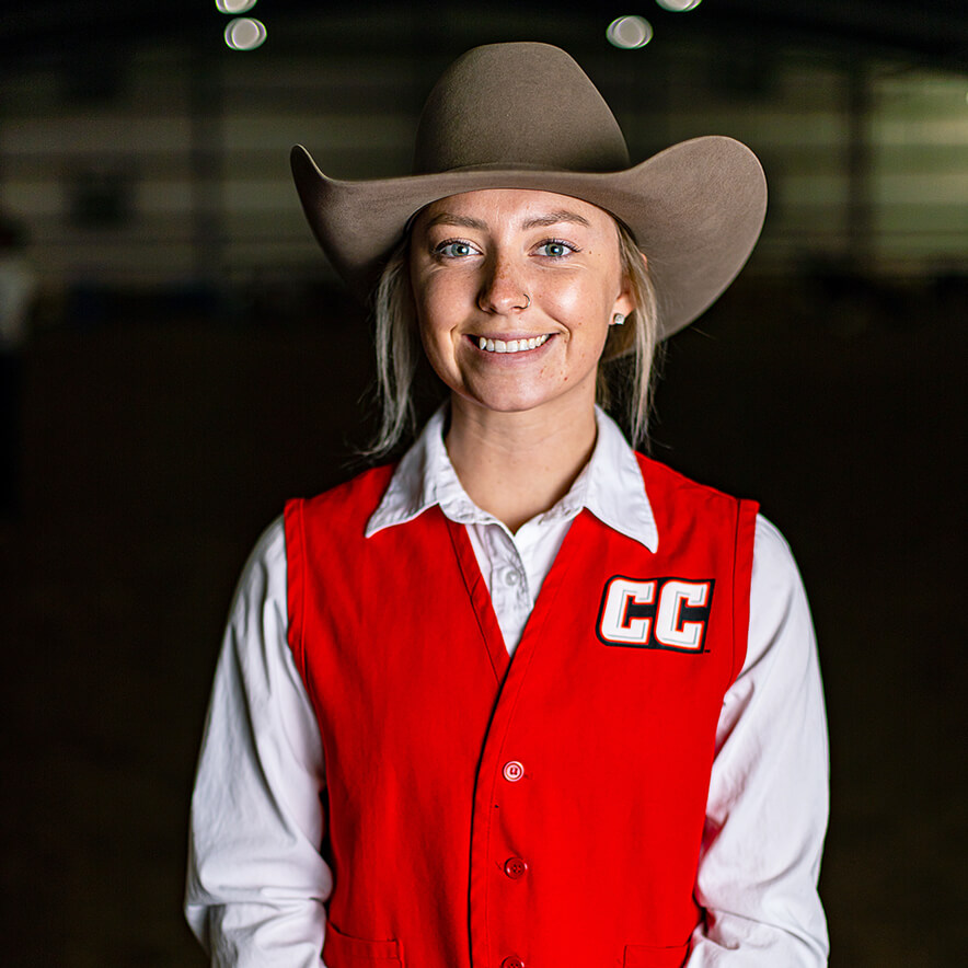 Photo of Casper College Rodeo team member Makayla Seely.