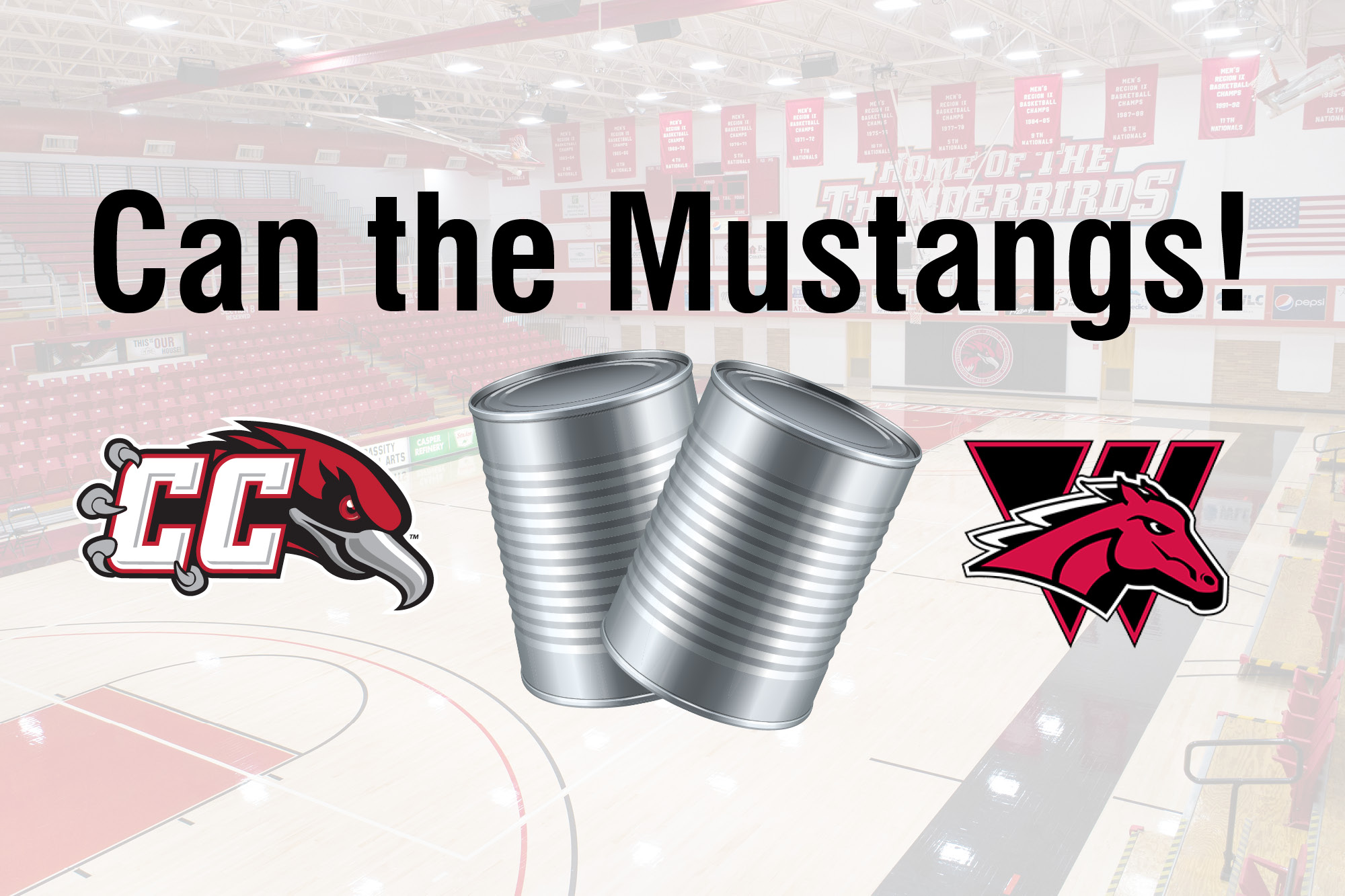 Image for "Can the Mustang" event press release.