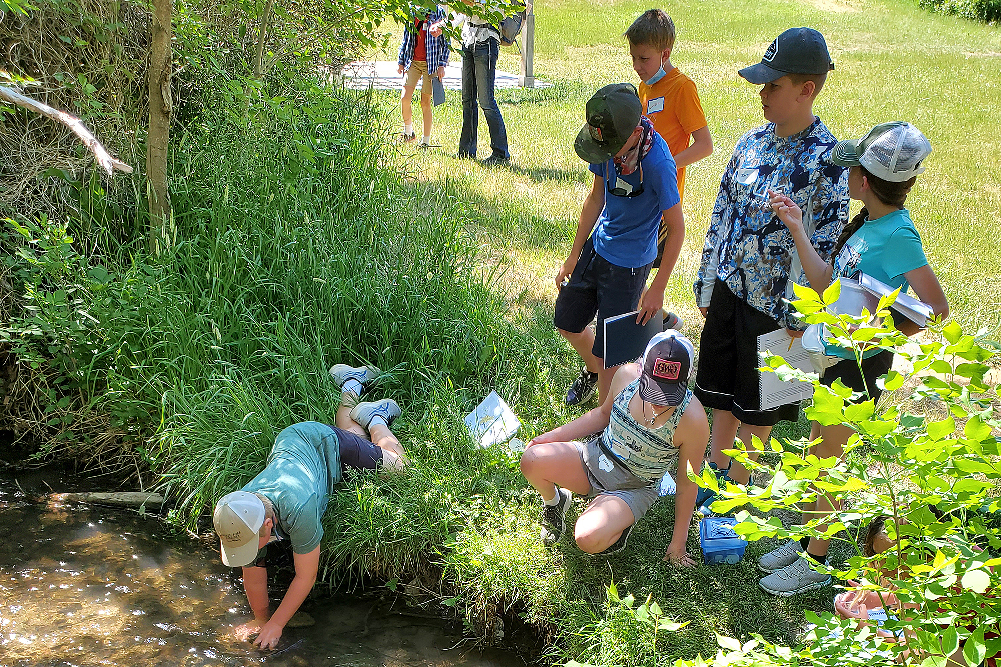 Photo of Elementary Field Science campers.