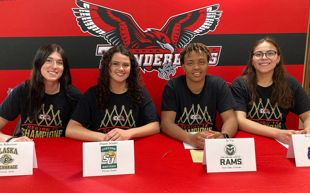 Four Lady T-Birds sign to universities