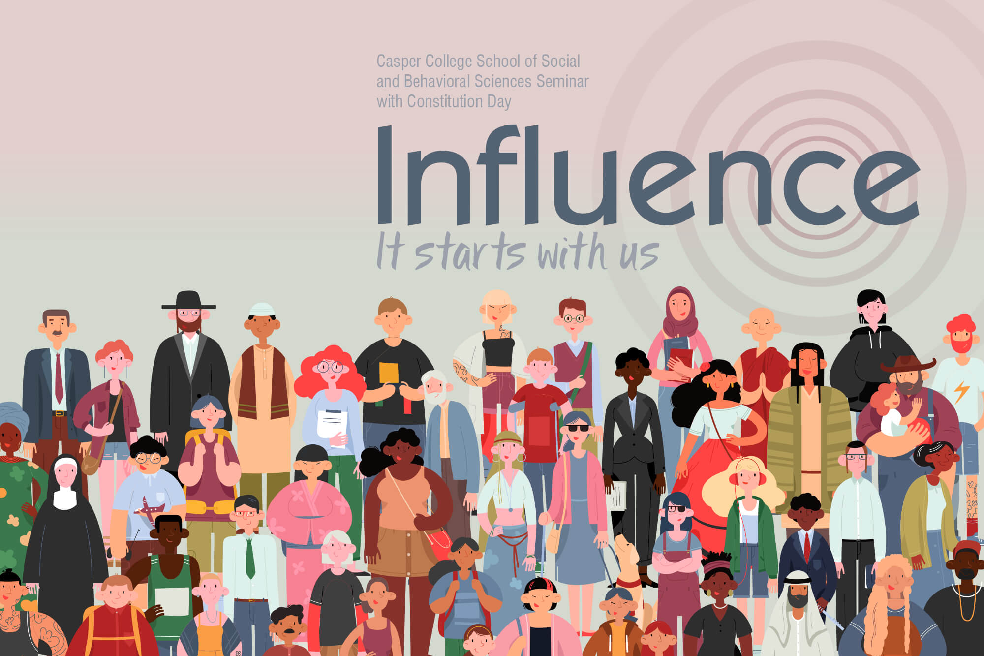 Image for ‘Influence: It Starts with Us’ topic of September seminar release.