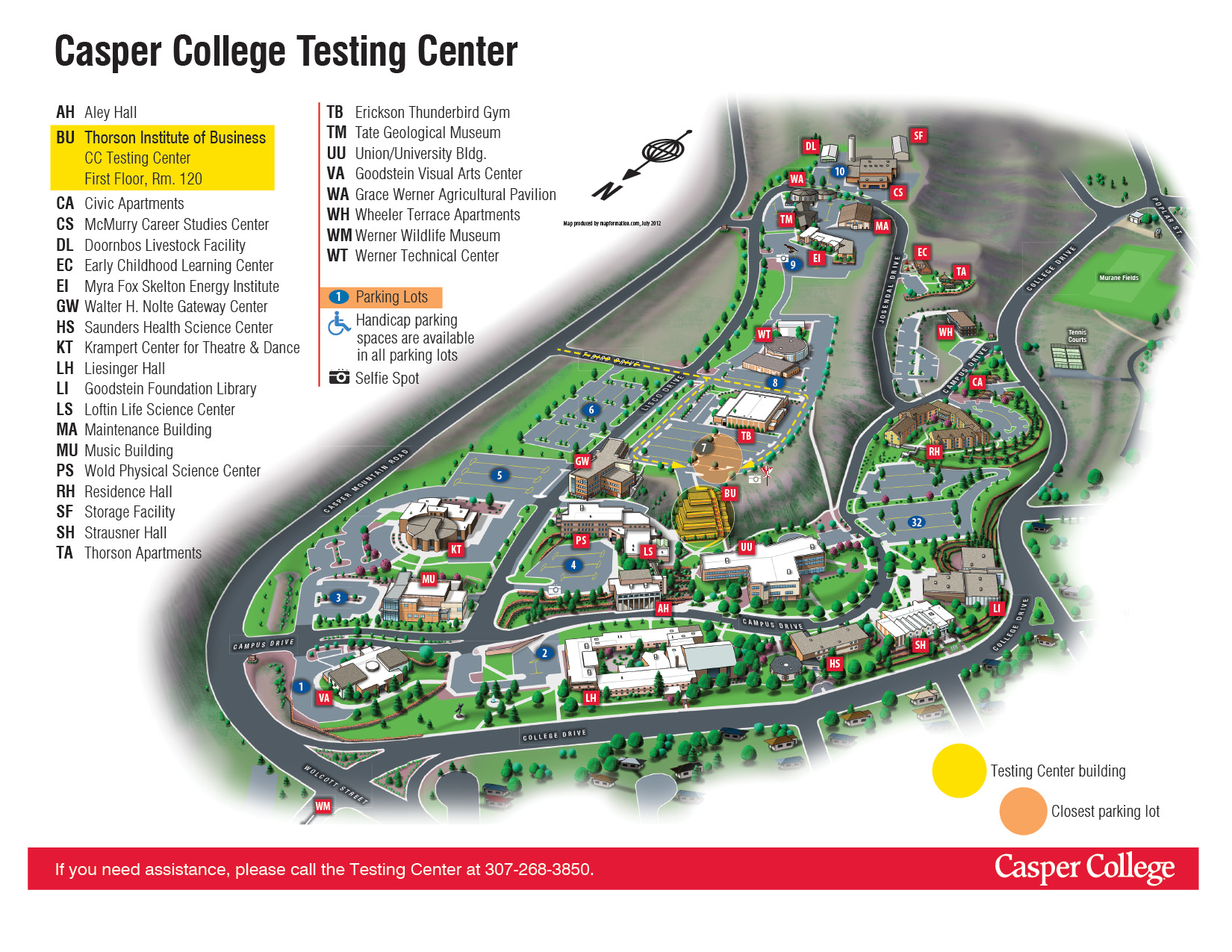 Testing Center Map