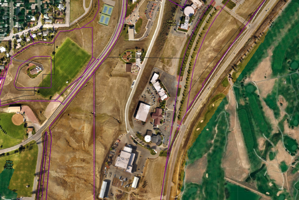 GIS map of casper college