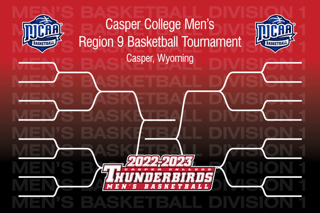 Bracket image for Men's Region IX Tournament press release.