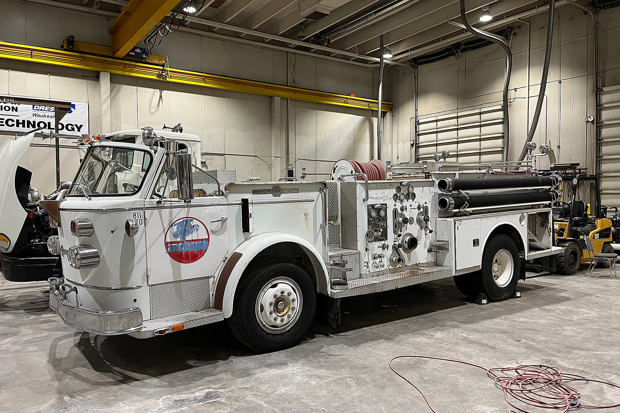 Photo of firetruck featured in the press release.