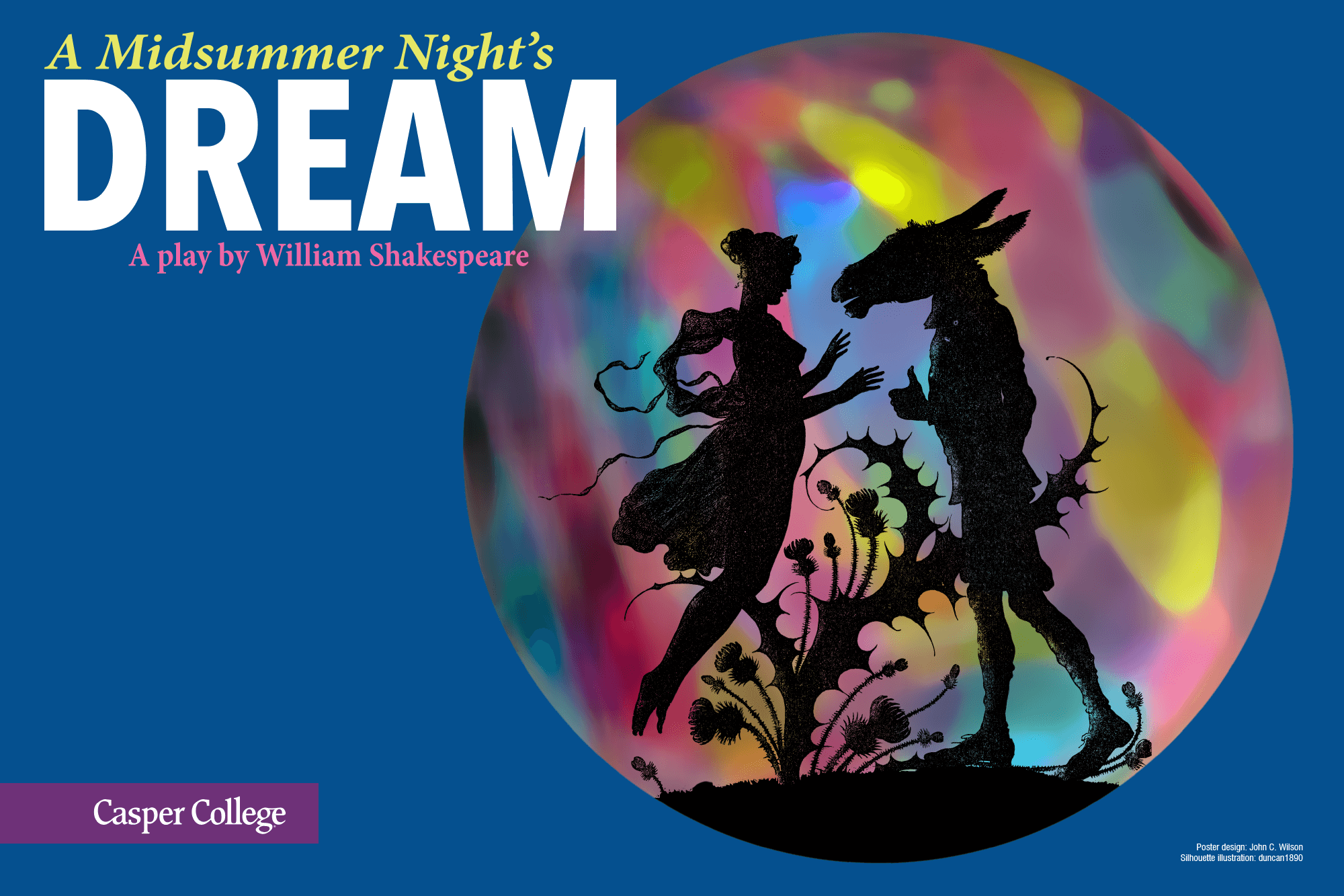 Image for the Casper College production of "A Midsummer Night's Dream."
