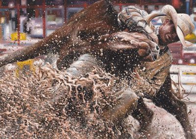 Steer wrestling 56x37 CD