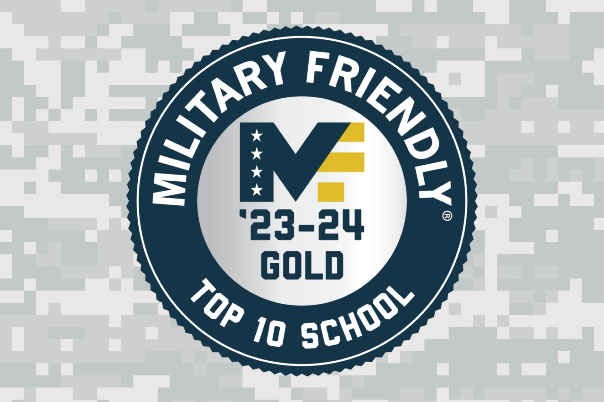 Image for Military Friendly Top 10 School press release.
