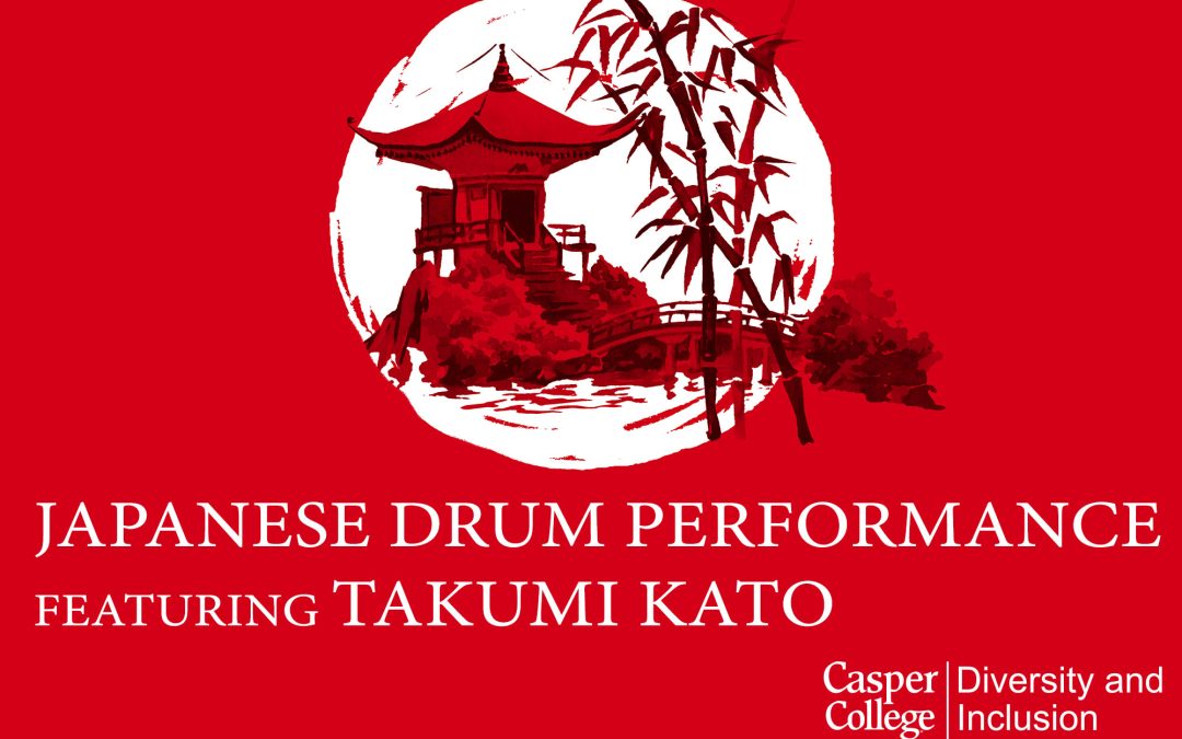 Professional Japanese Taiko drummer at Casper College Tuesday, Aug. 29