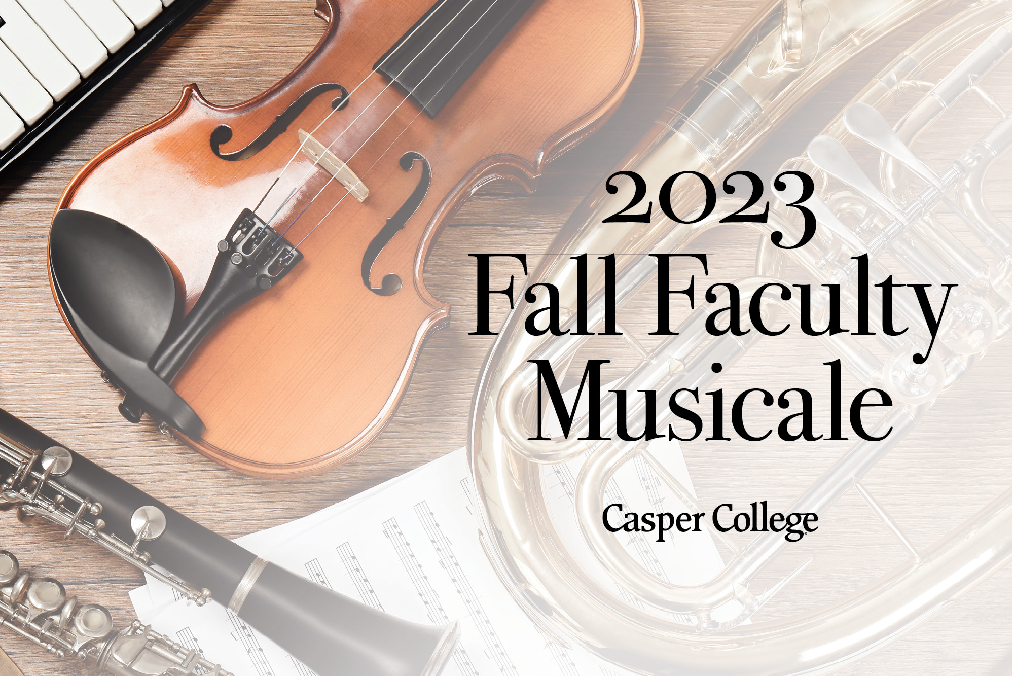 Image for Fall Faculty Musicale press release.