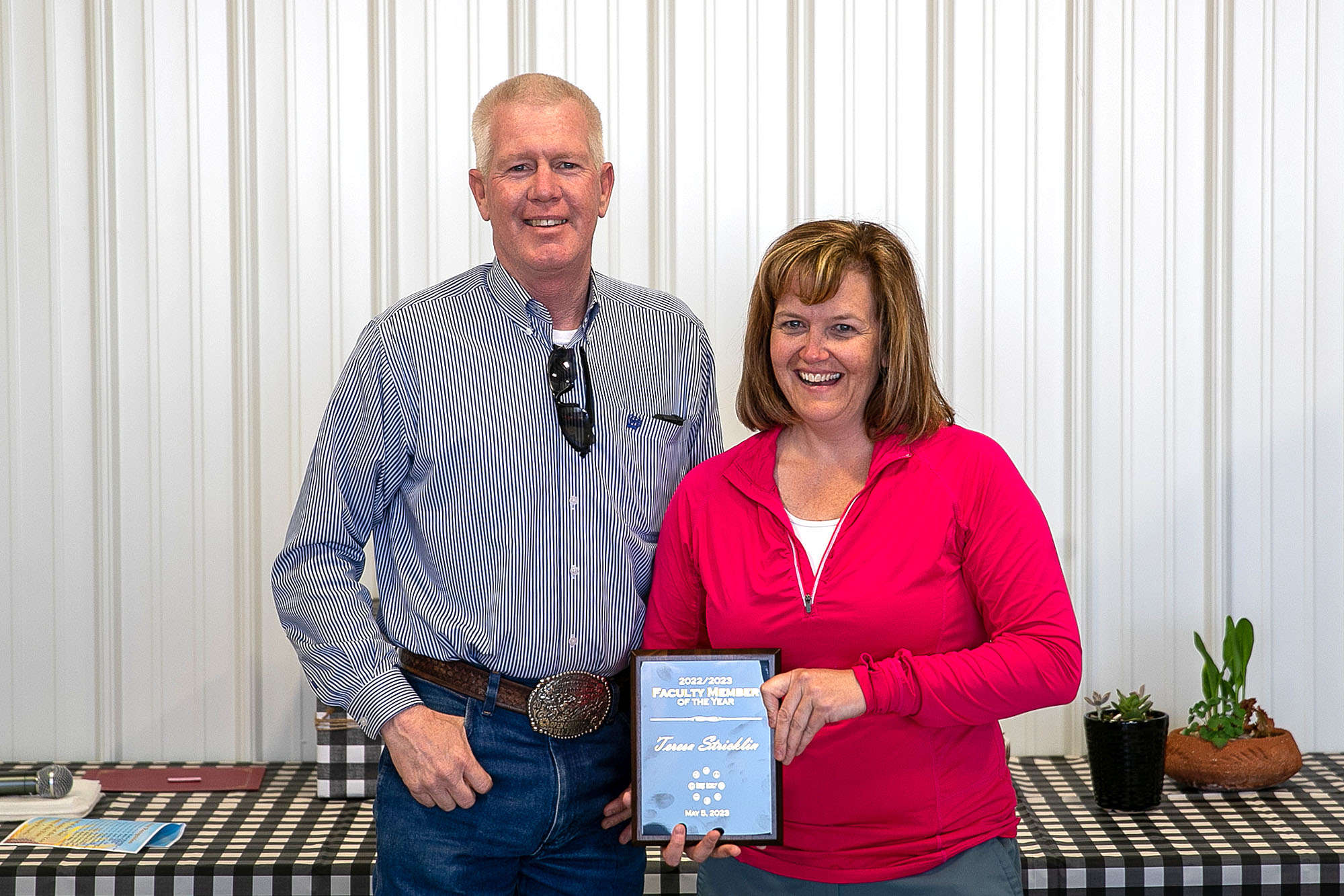 Photo of Jerry Hawkes and Teresa Stricklin.