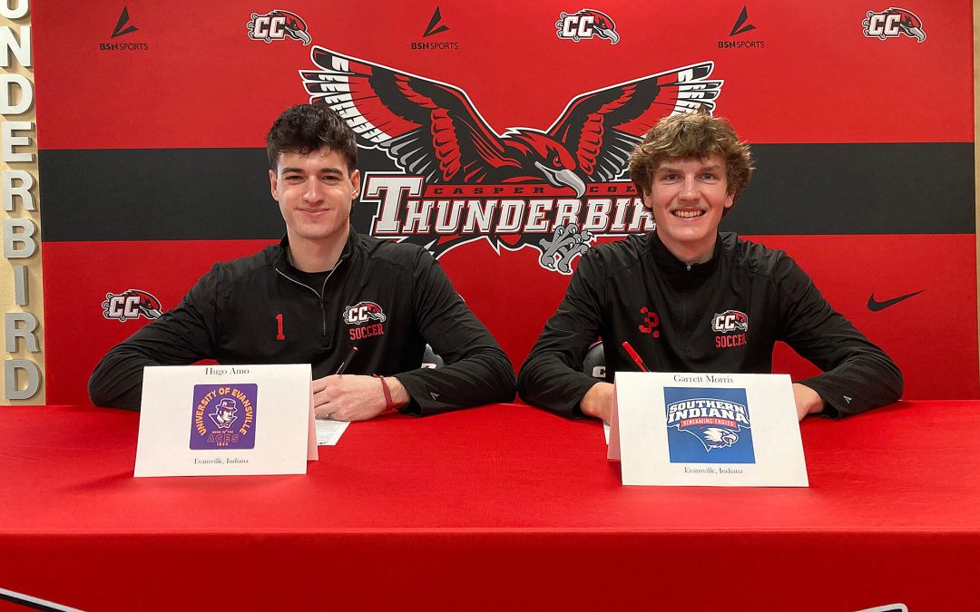 Amos and Morris sign with DI schools for men’s soccer