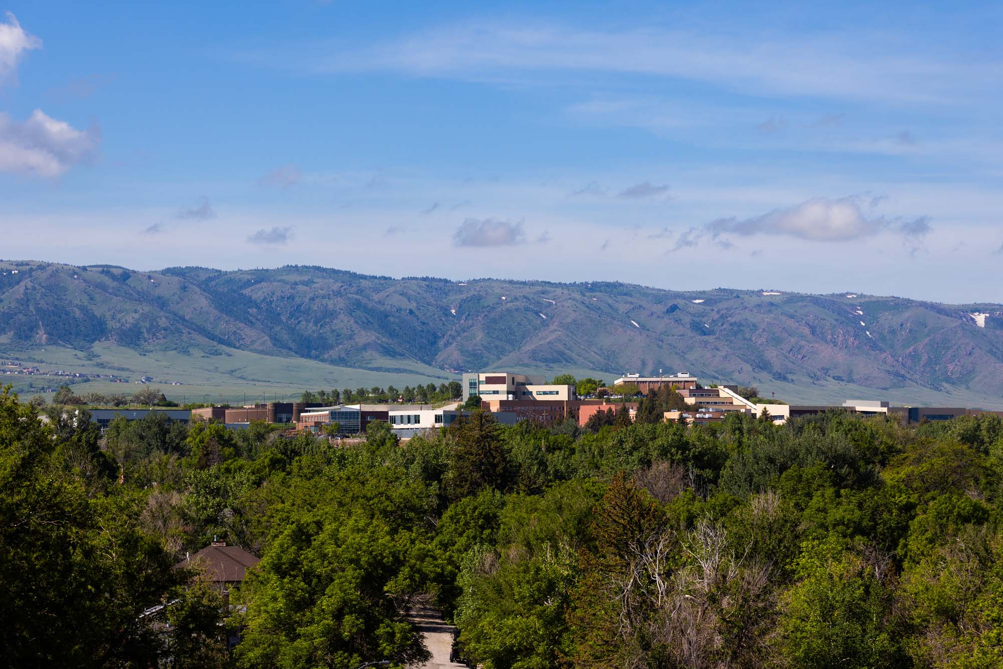 landscape photo of the casper college campus