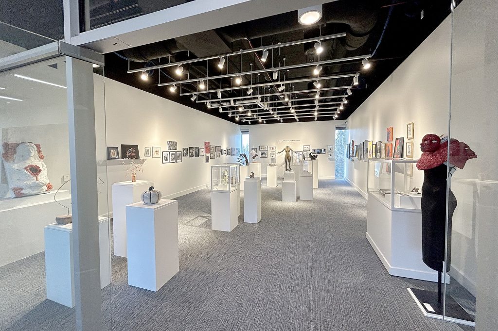 Photo of Juried Student Art Exhibit at Casper College to illustrate the press release for the exhibit.