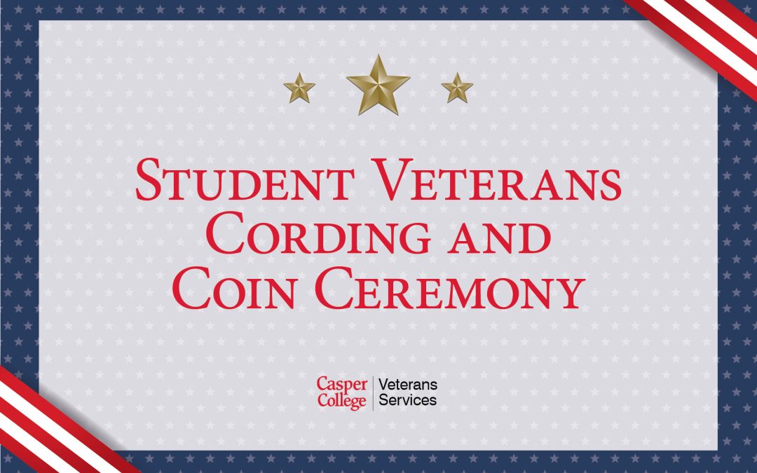 Cording and coin ceremony set for graduating student veterans at CC