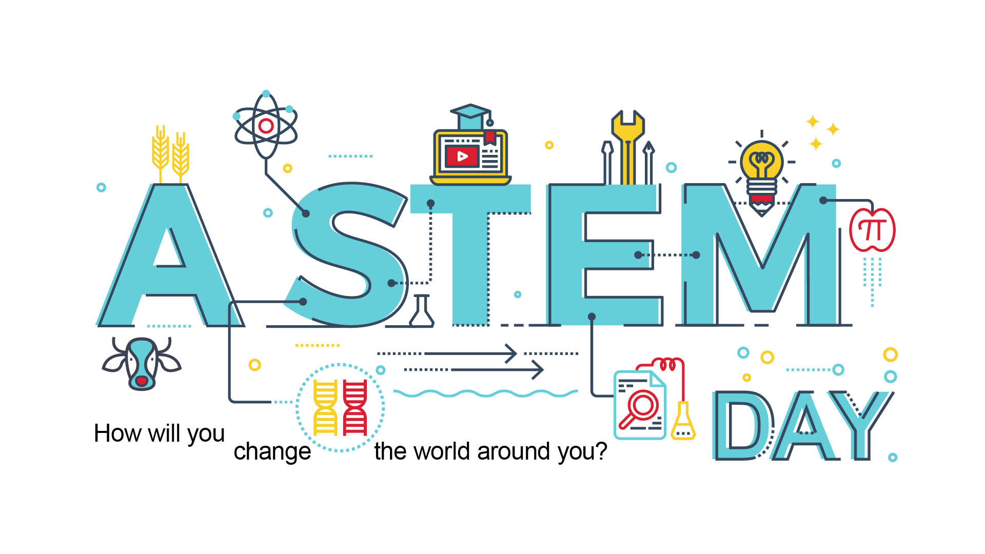 A STEM Day Header a stem day logo background hero image