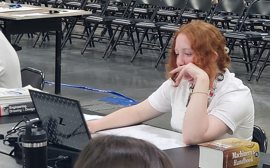 Casper College’s Hannah Kerkes places eighth nationally in technical drafting at SkillsUSA