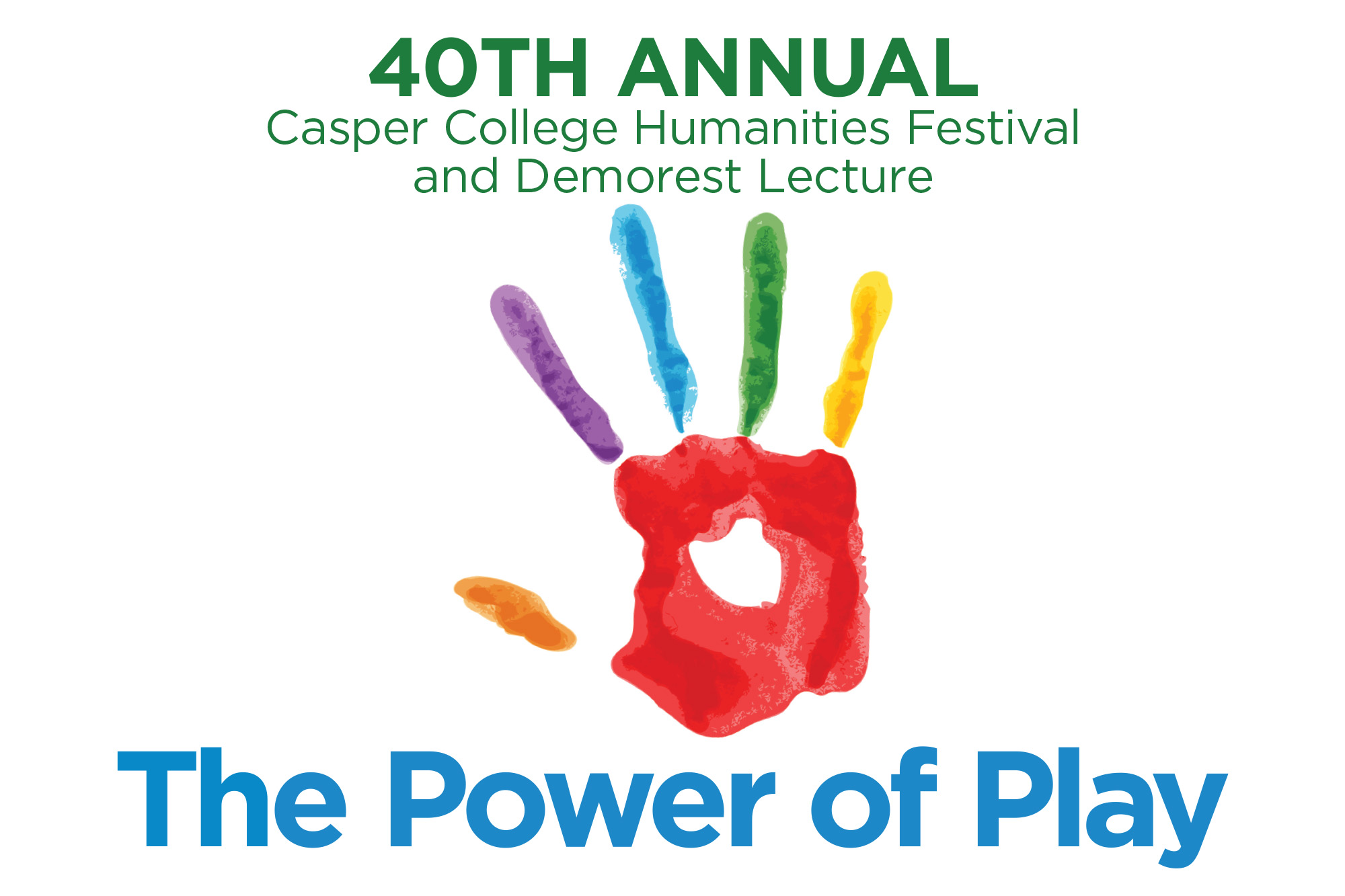 Image for the press release for the 40th Annual Humanities Festival, "The Power of Play" at Casper College.